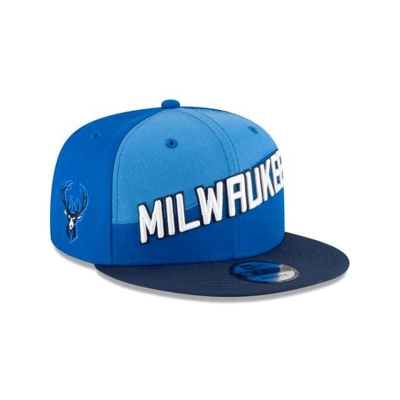 Sapca New Era Milwaukee Bucks NBA City Edition 9FIFTY Snapback - Albastri